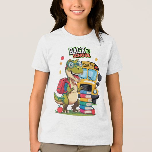 Roar-Ready for School – Dino Edition Tri-Blend Shirt (Vorderseite)