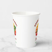 Roar seine a Boy Dinosaur Baby Dusche Retro Sonnen Pappbecher (Links)