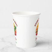 Roar seine a Boy Dinosaur Baby Dusche Retro Sonnen Pappbecher (Rechts)