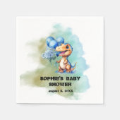 Roar seine a Boy T-Rex Dinosaur Baby Dusche Serviette (Vorderseite)