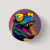 Roar-some Birthday Fun Button (Vorderseite)
