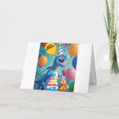 Roar some Birthday wünscht T-Rex Dinosaur Karte (Rückseite)