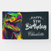 Roar-some Dinosaur Birthday Banner (Horizontal)