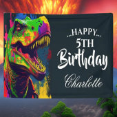 Roar-some Dinosaur Birthday Banner
