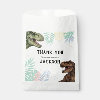Roar-Some Dinosaur Thank You Custom Favor Bag Geschenktütchen