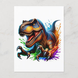 Roar-some Dinosaurier, Fun T-Rex Dino Card für Kin Feiertagspostkarte