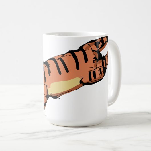 Roar-somely Cute Tiger Mug Kaffeetasse (VorderseiteRechts)