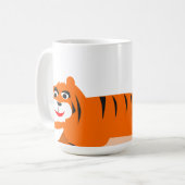 Roar-somely Cute Tiger Mug Kaffeetasse (Vorderseite Links)