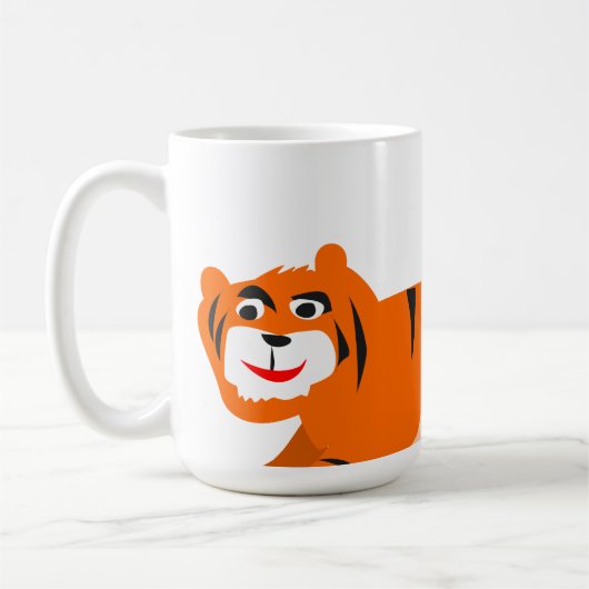 Roar-somely Cute Tiger Mug Kaffeetasse (Links)