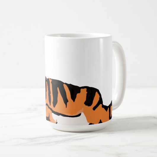 Roar-somely Cute Tiger Mug Kaffeetasse (VorderseiteRechts)