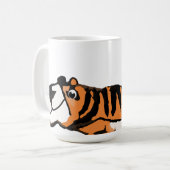 Roar-somely Cute Tiger Mug Kaffeetasse (Vorderseite Links)