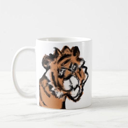 Roar-somely Cute Tiger Mug Kaffeetasse (Links)