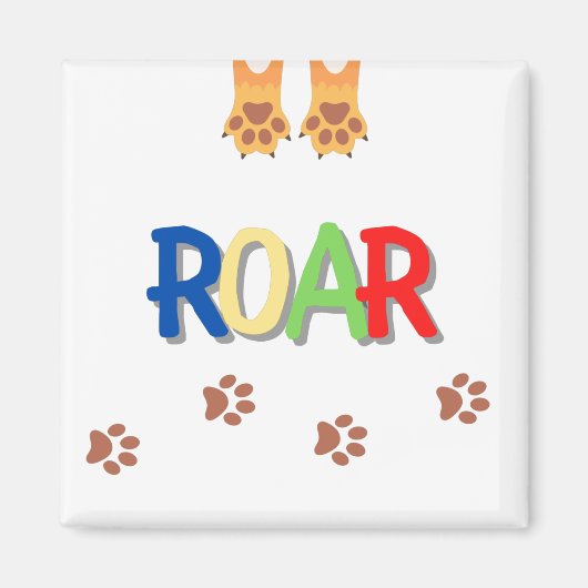 Roar Square Magnet (Vorne)