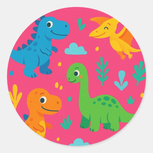 Roar & Stick Runder Aufkleber (Vorderseite)