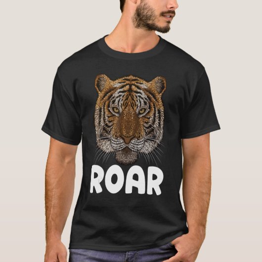 Roar Tiger Big Cat Kids Tiger Animal Meme Wild Tig T-Shirt (Vorderseite)