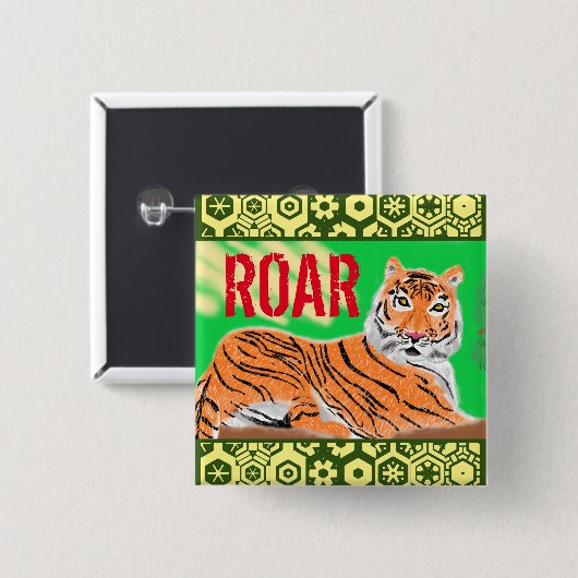 ROAR Tiger Button (Vorne & Hinten)