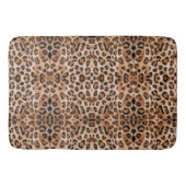 Roar with Style: Custom Leopard Print Bath Mat Badematte (Vorderseite)