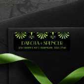 Roarin 20s Green und Black Modern Art Deco Adresse