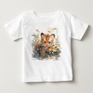 "Roarination Adorable Tiger Baby T - Shirt - Entfe