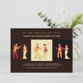 Roaring 20 Einladungen (Stehend Vorderseite)