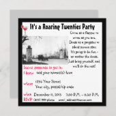 Roaring 20-Party Einladung (Vorne/Hinten)