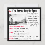 Roaring 20-Party Einladung (Vorderseite)