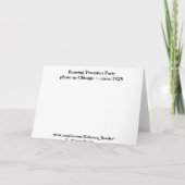 Roaring 20’s Halloween Party Kostüm Einladung (Rückseite)