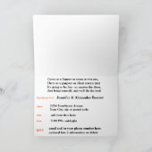 Roaring 20’s Halloween Party Kostüm Einladung (Innenseite)