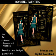 Roaring 20er Flapper Art Deco Gatsby Brautparty