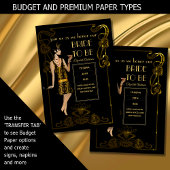 Roaring 20er Flapper Art Deco Gatsby Brautparty Einladung