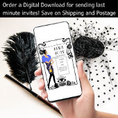 Roaring 20er Flapper Art Deco Gatsby Brautparty Einladung