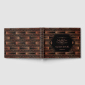 Roaring 20er große Gatsby Copper Art Deco Hochzeit Gästebuch (Voll)