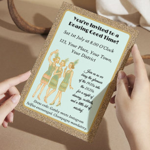 Roaring 20er Instagram-Party 1920er Gatsby-Fete Einladung