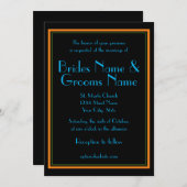 Roaring 20er-Jahre Einladung zur Hochzeit (Vorne/Hinten)