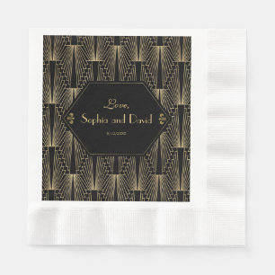 Roaring 20er Jahre Great Gatsby 1920er Art Deco Ho Serviette