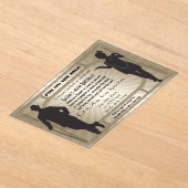 Roaring 20er Kunst Deko Flapper Girl and Gangster Acryleinladungen (Ablage )