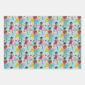 Roaring 20er Papierpack Geschenkpapier Set (Vorderseite)