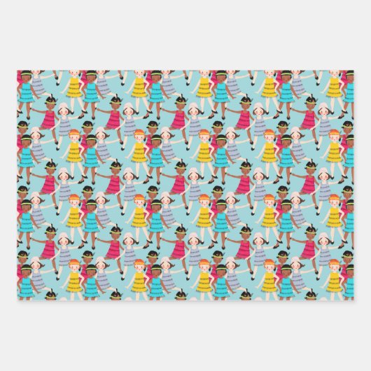 Roaring 20er Papierpack Geschenkpapier Set (Vorderseite)