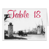 Roaring 20er Party Tischnummer (Vorderseite (Horizontal))