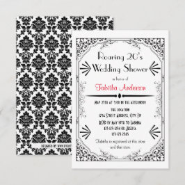 Roaring 20s - 3x5 Polterabend Einladung