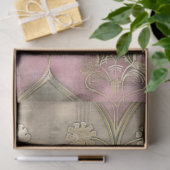 Roaring 20's Art Déco Vintag verblasste Muster Seidenpapier (Geschenk)