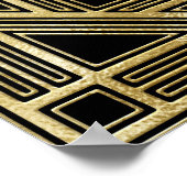 Roaring 20's Art Deko 1920 Schwarz und Gold (Ecke)