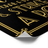 Roaring 20's Art Deko Foto Stand drucken (Ecke)