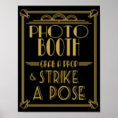 Roaring 20's Art Deko Foto Stand drucken (Vorne)