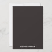 Roaring 20s Black - Bridal Dusche Einladung (Rückseite)