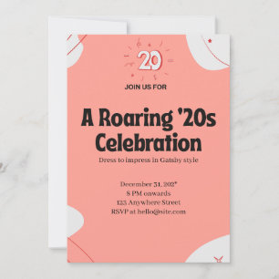 Roaring ’20s Celebration Einladung