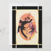 Roaring 20's Dancing Couple Cocktail Party Einladung (Rückseite)