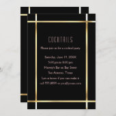 Roaring 20's Dancing Couple Cocktail Party Einladung (Vorne/Hinten)