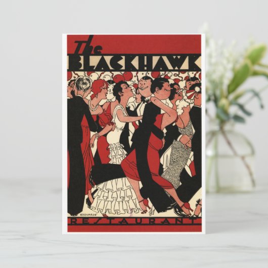 Roaring 20s einladung (Stehend Vorderseite)