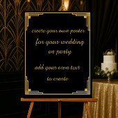 Roaring 20's Erstellen Sie Ihr eigenes Plakatzeich Poster